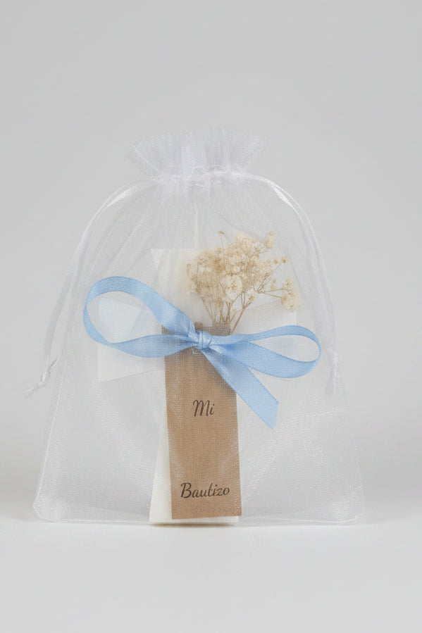 Vela Cruz Personalizada | Detalle para Bautizo, Comunión y Eventos