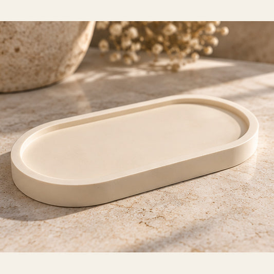 Bandeja decorativa Éloïse de resina ecológica · Maison Blanche